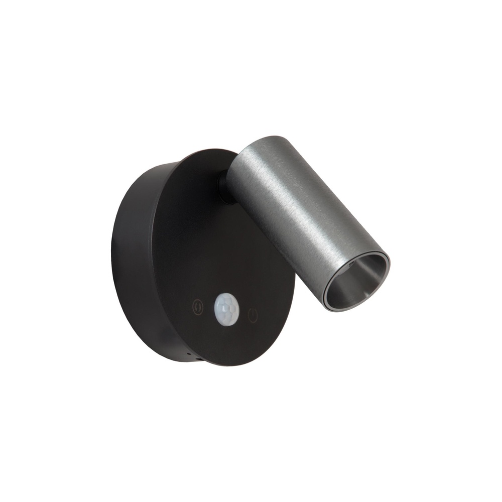 Lucide Oplaadbare wandlamp met sensorToni magnetisch metaalgrijs - 29934/02/15